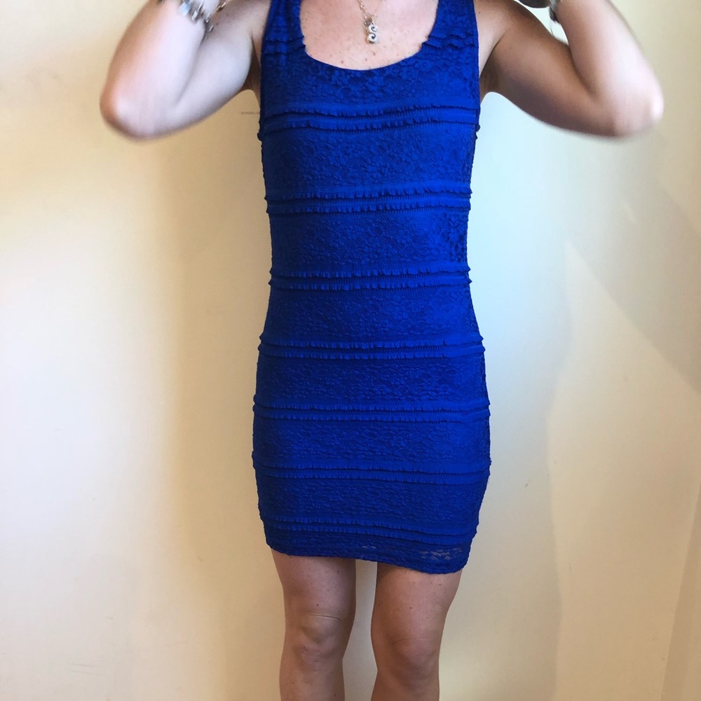 Blue lace forever 21 Dress